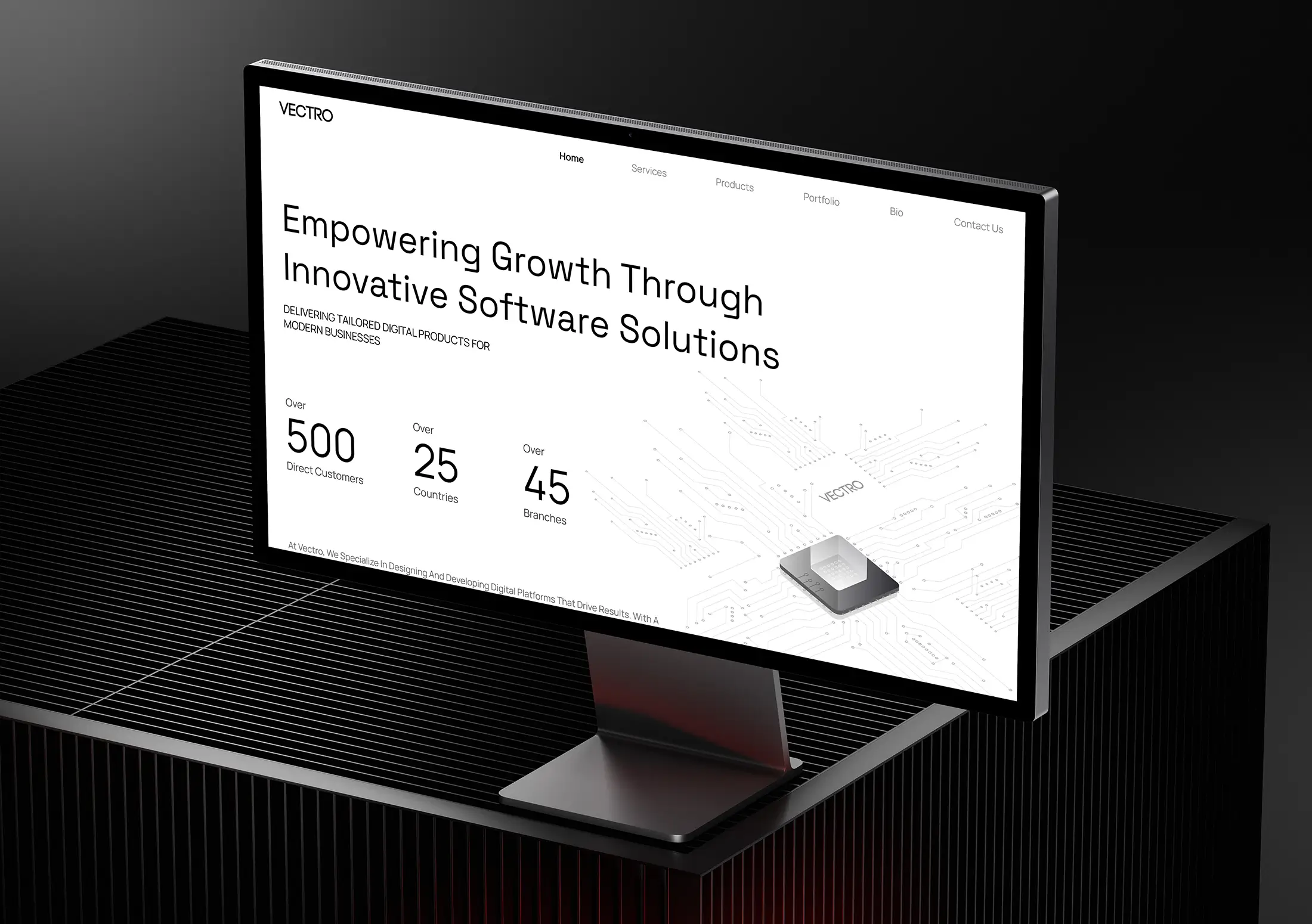 Vectro Tech UI Design